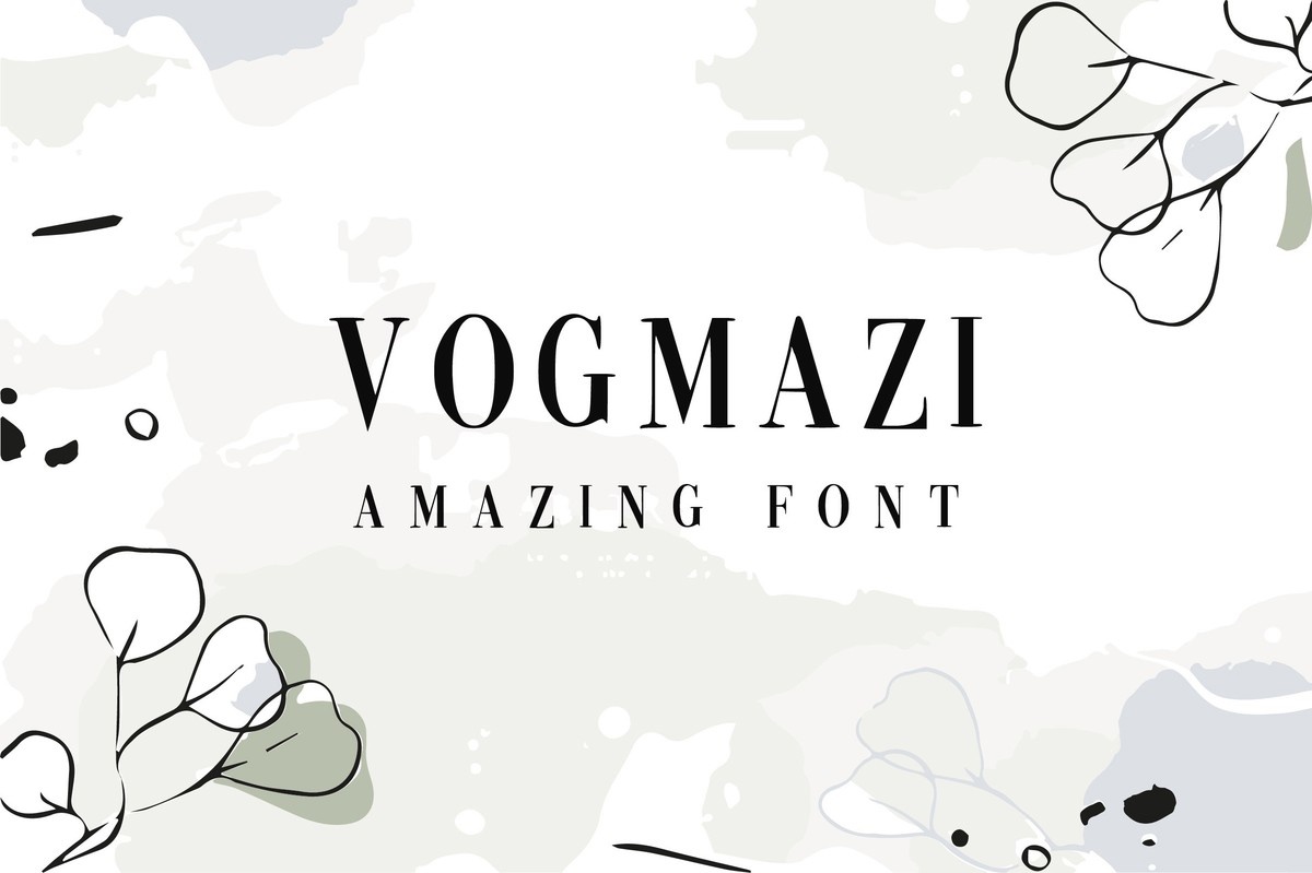 Пример шрифта Vogmazi