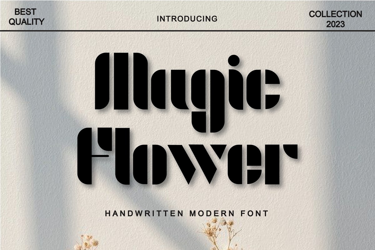 Пример шрифта Magic Flower Regular