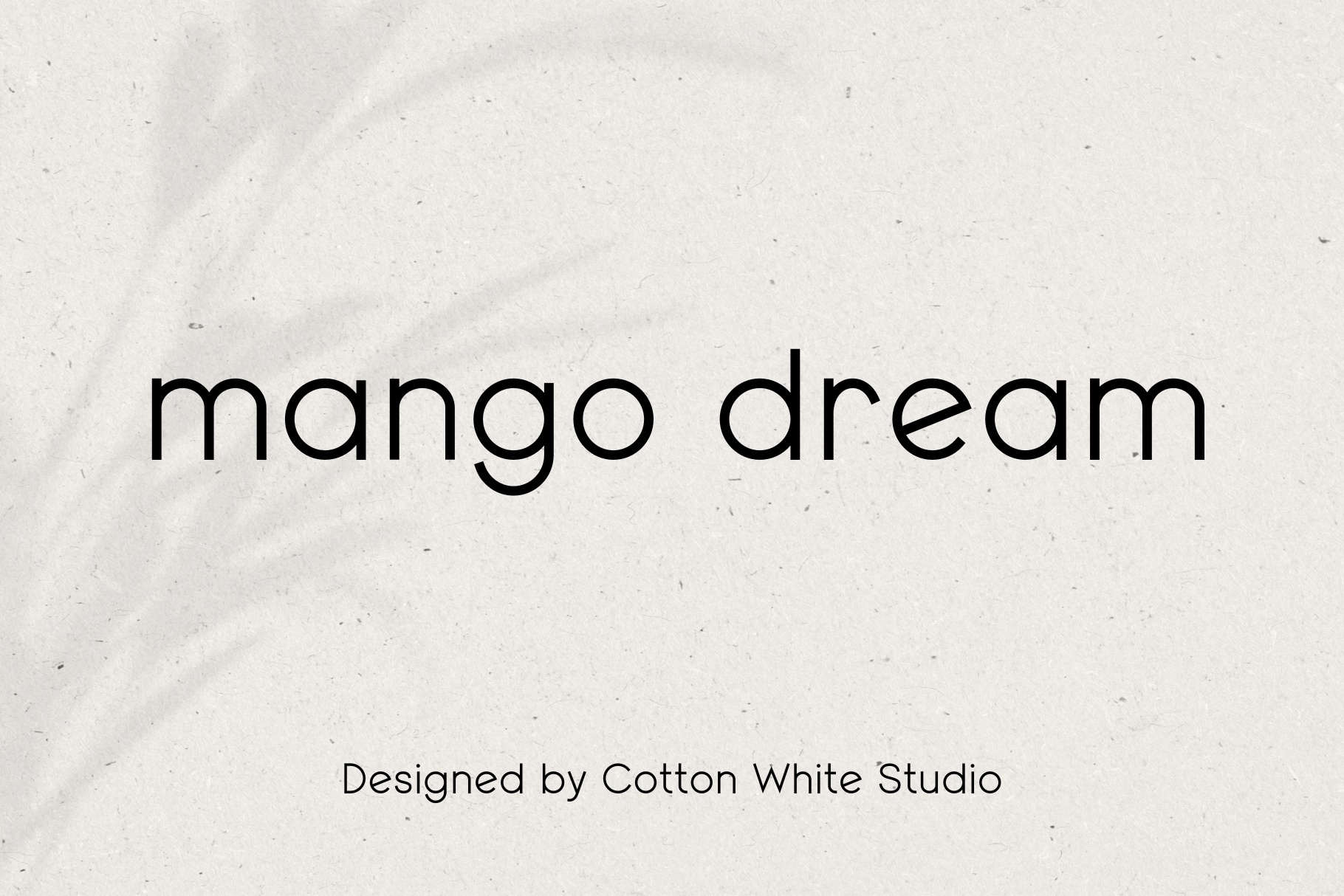 Пример шрифта Mango Dream