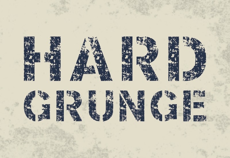 Пример шрифта Hard Grunge Regular