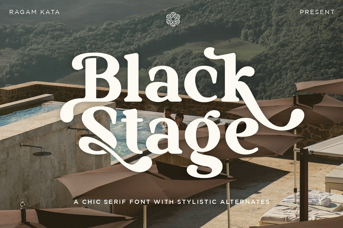 Пример шрифта Black Stage