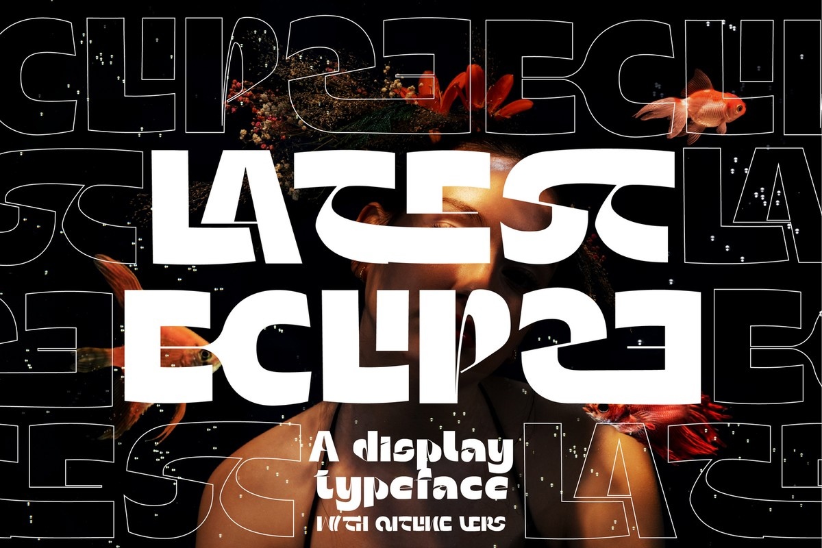 Пример шрифта Latest Eclipse Italic