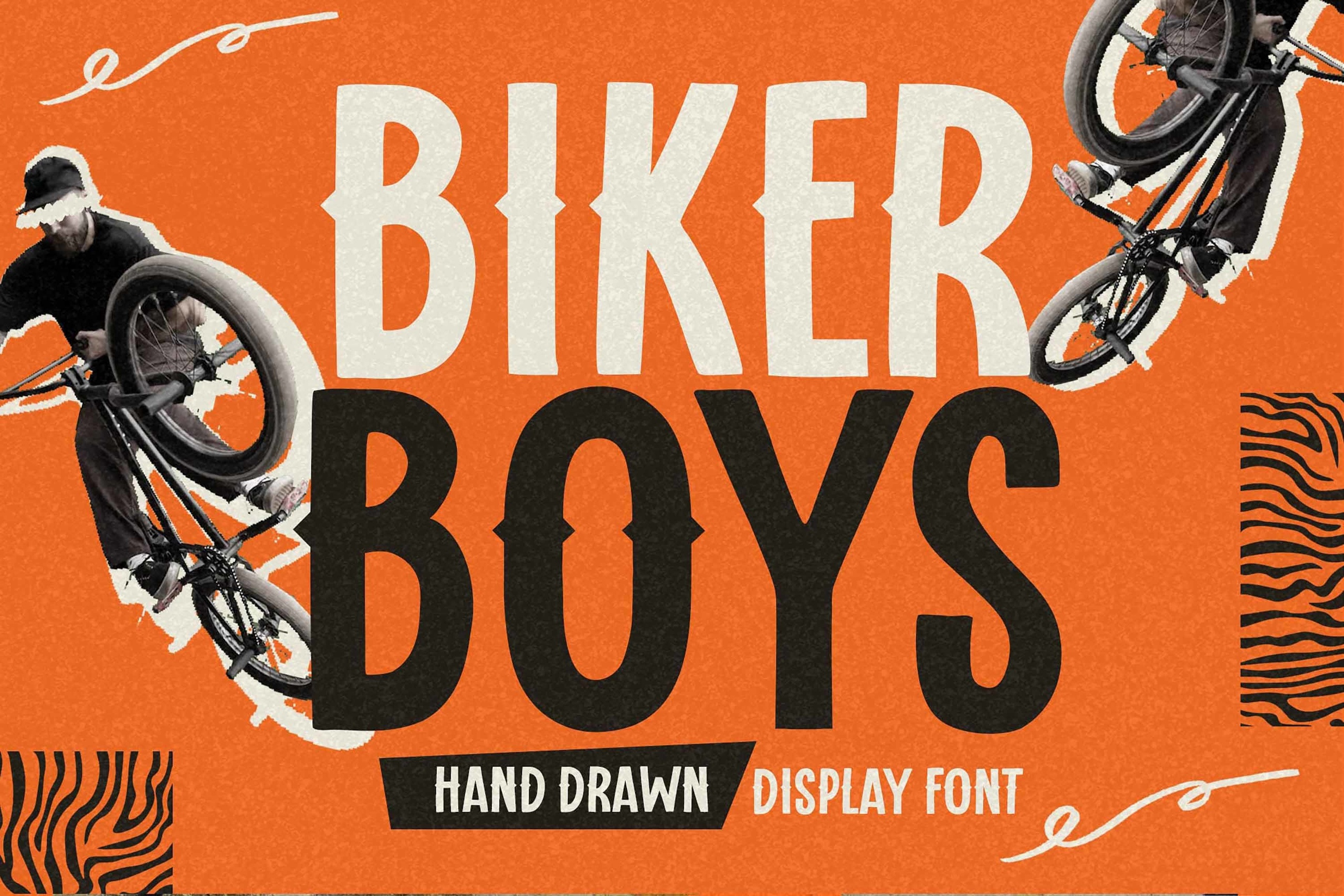 Пример шрифта Biker Boys
