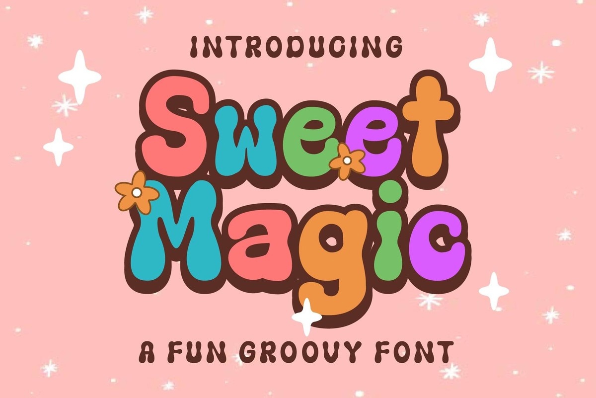 Пример шрифта Sweet Magic