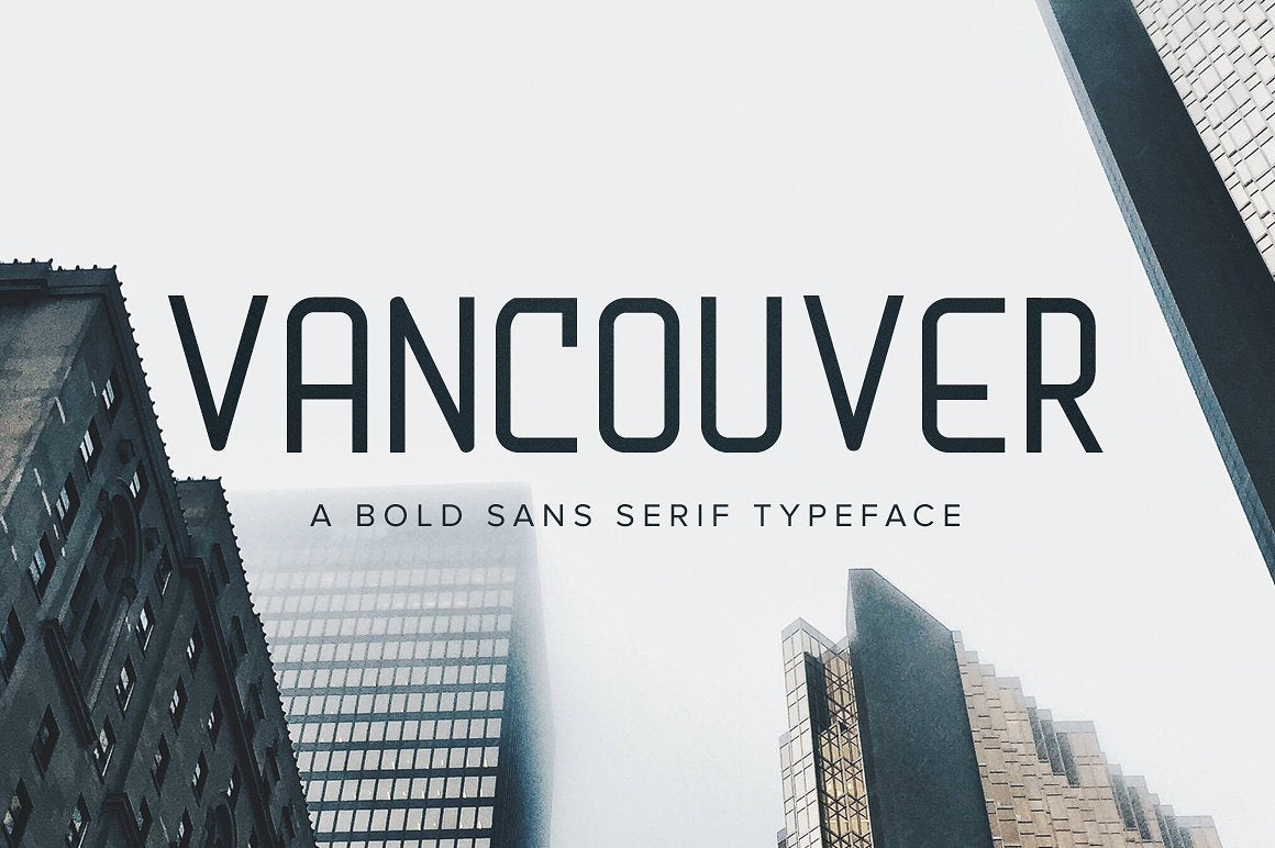 Пример шрифта Vancouver