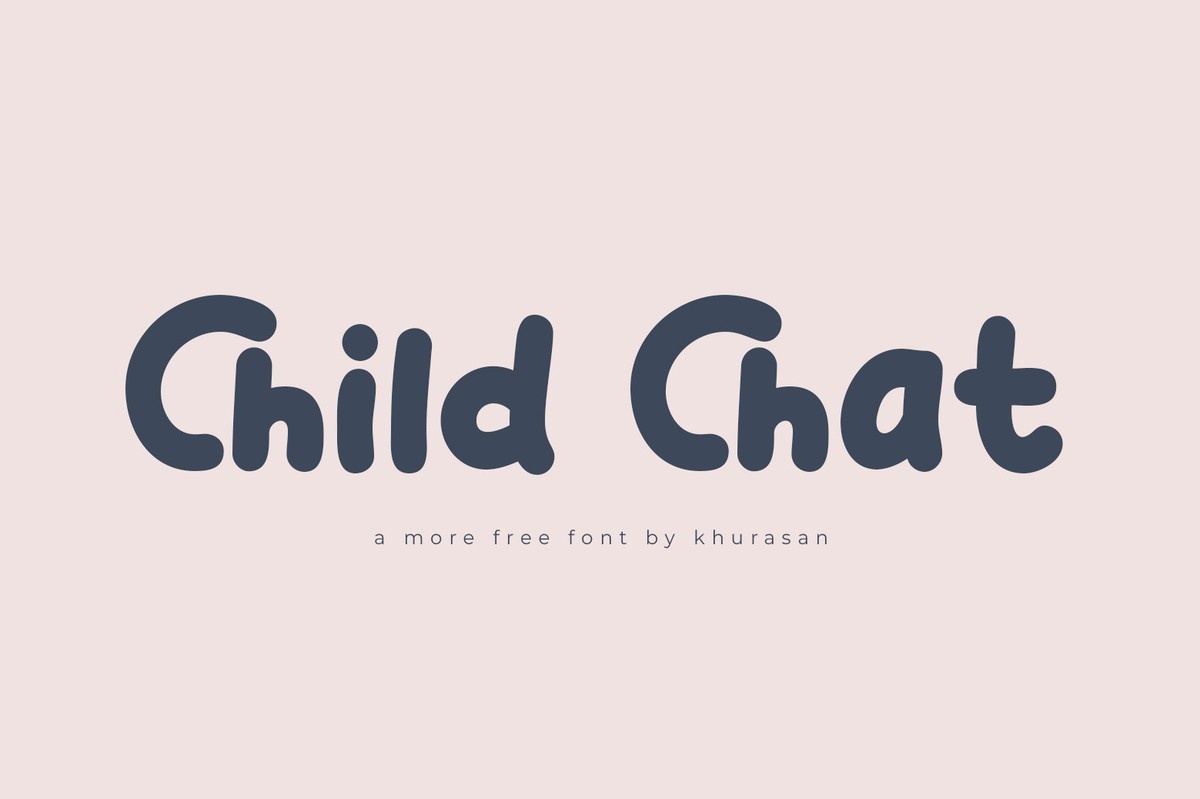 Пример шрифта Child Chat