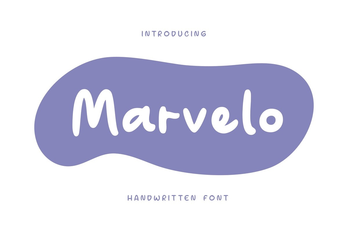 Пример шрифта Marvelo