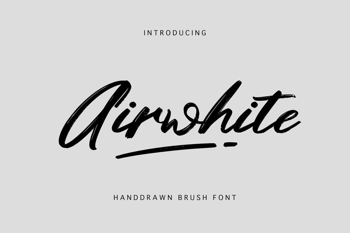 Пример шрифта Airwhite