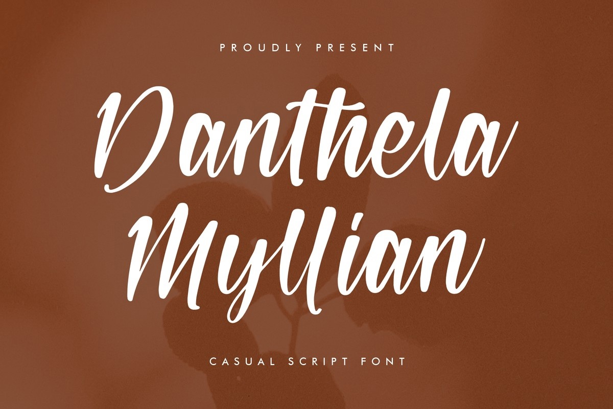 Пример шрифта Danthela Myllian Regular