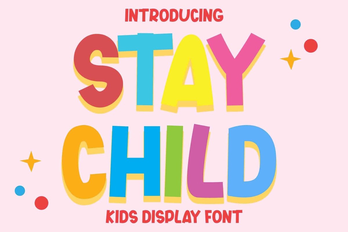 Пример шрифта Stay Child