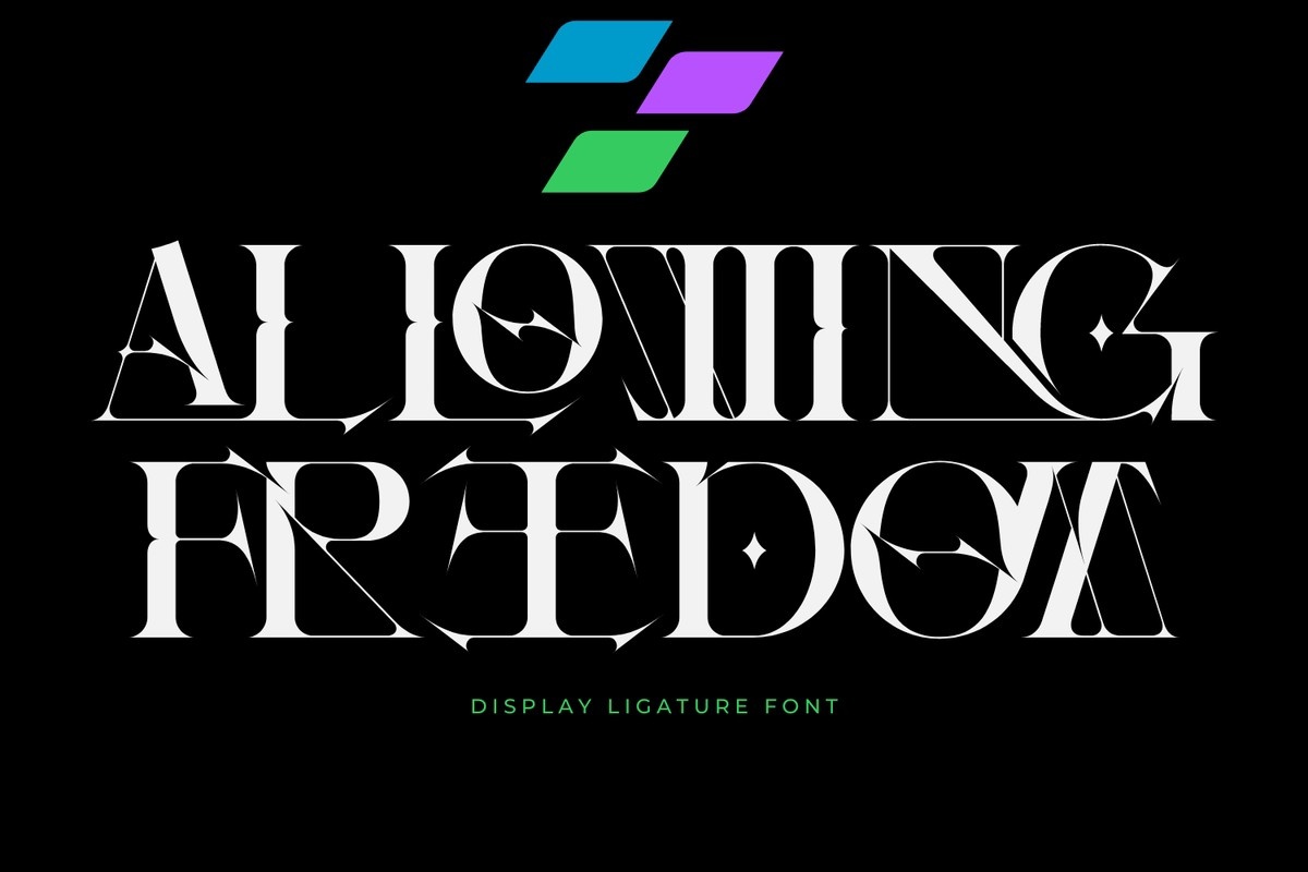 Пример шрифта Allowing Freedom Light