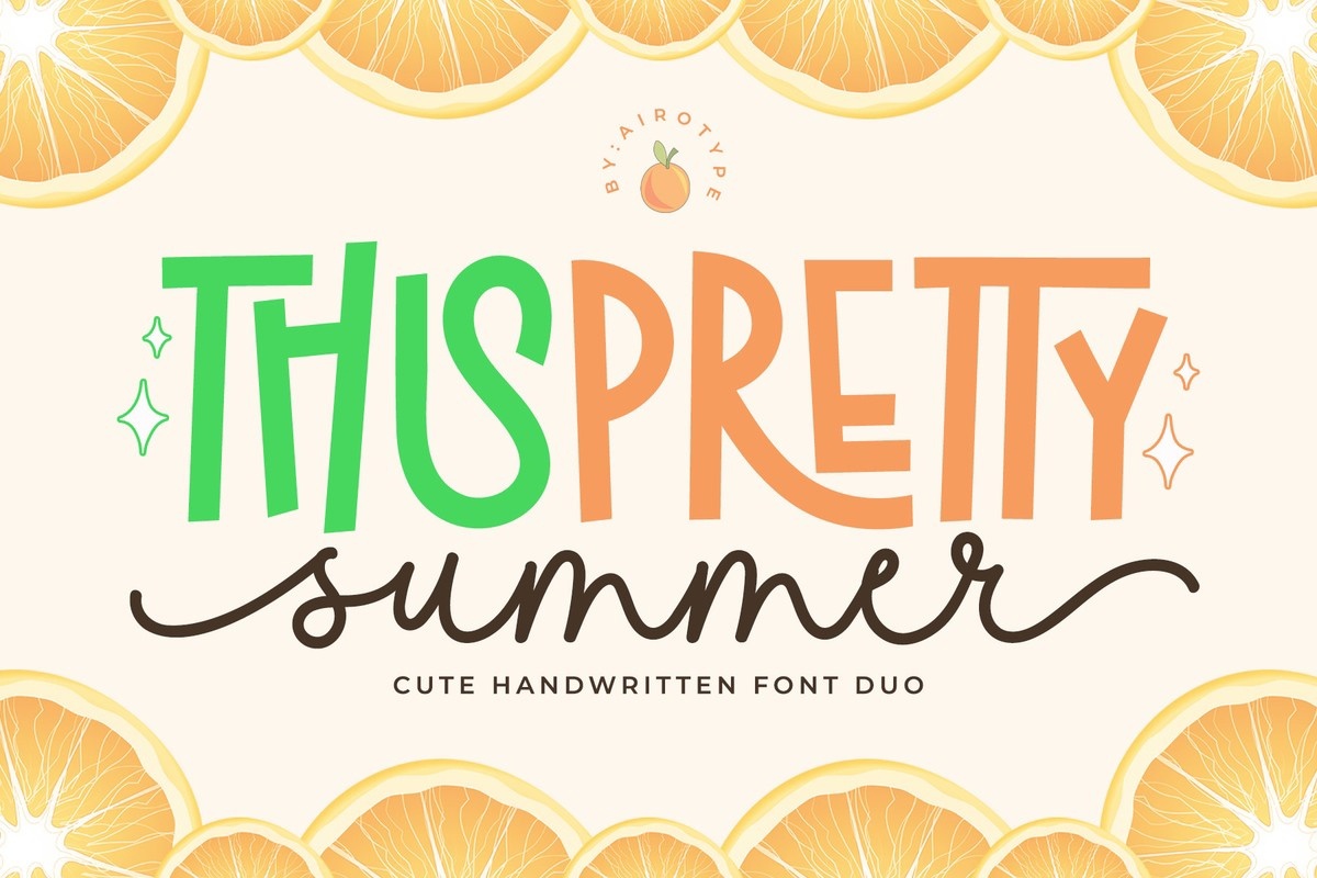 Пример шрифта Pretty Summer