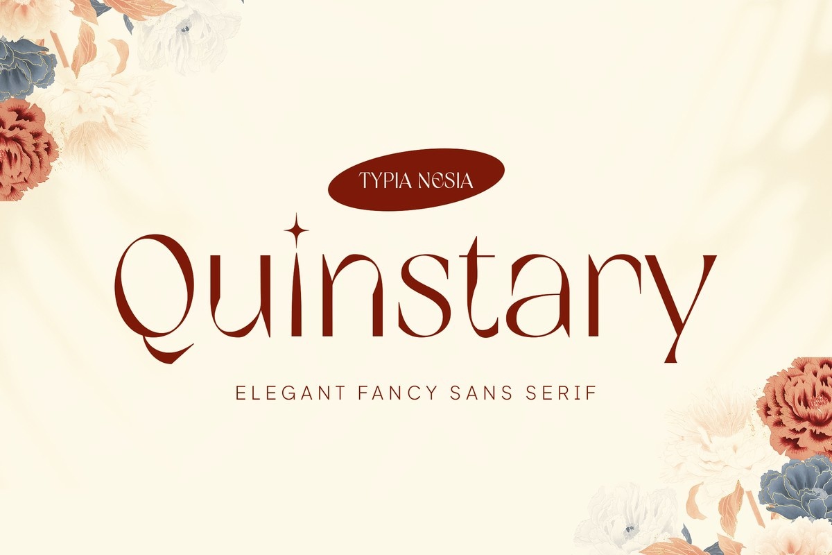 Пример шрифта Quinstary