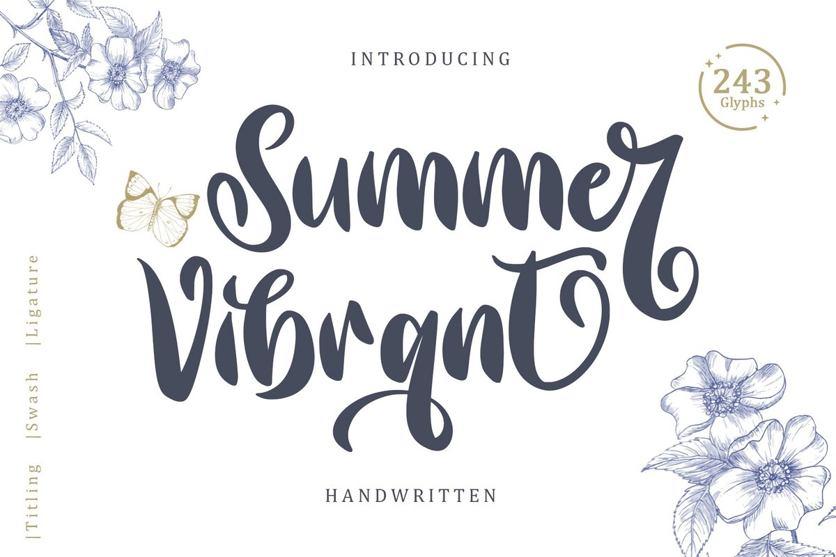 Пример шрифта Summer Vibrant