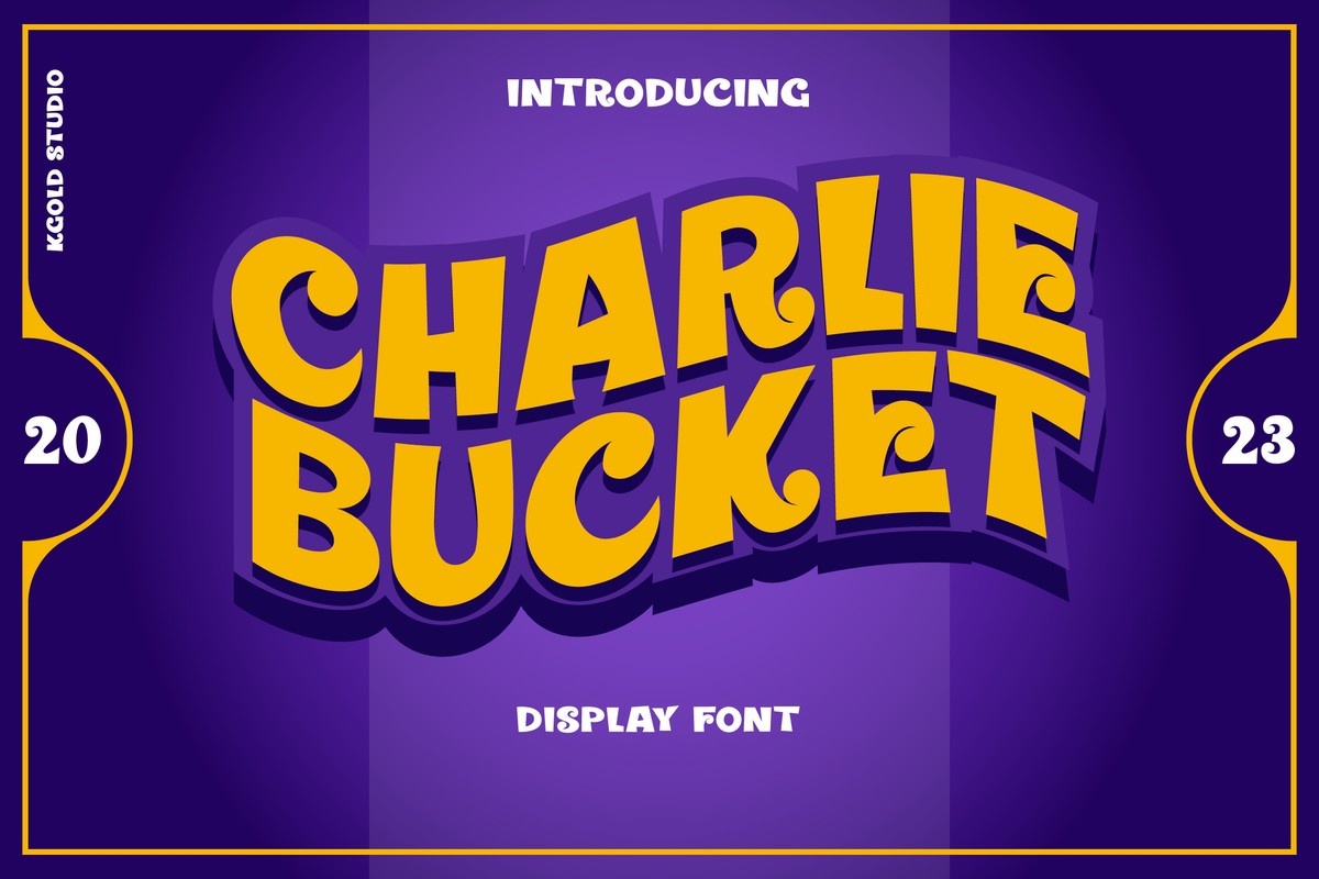 Пример шрифта Charlie Bucket