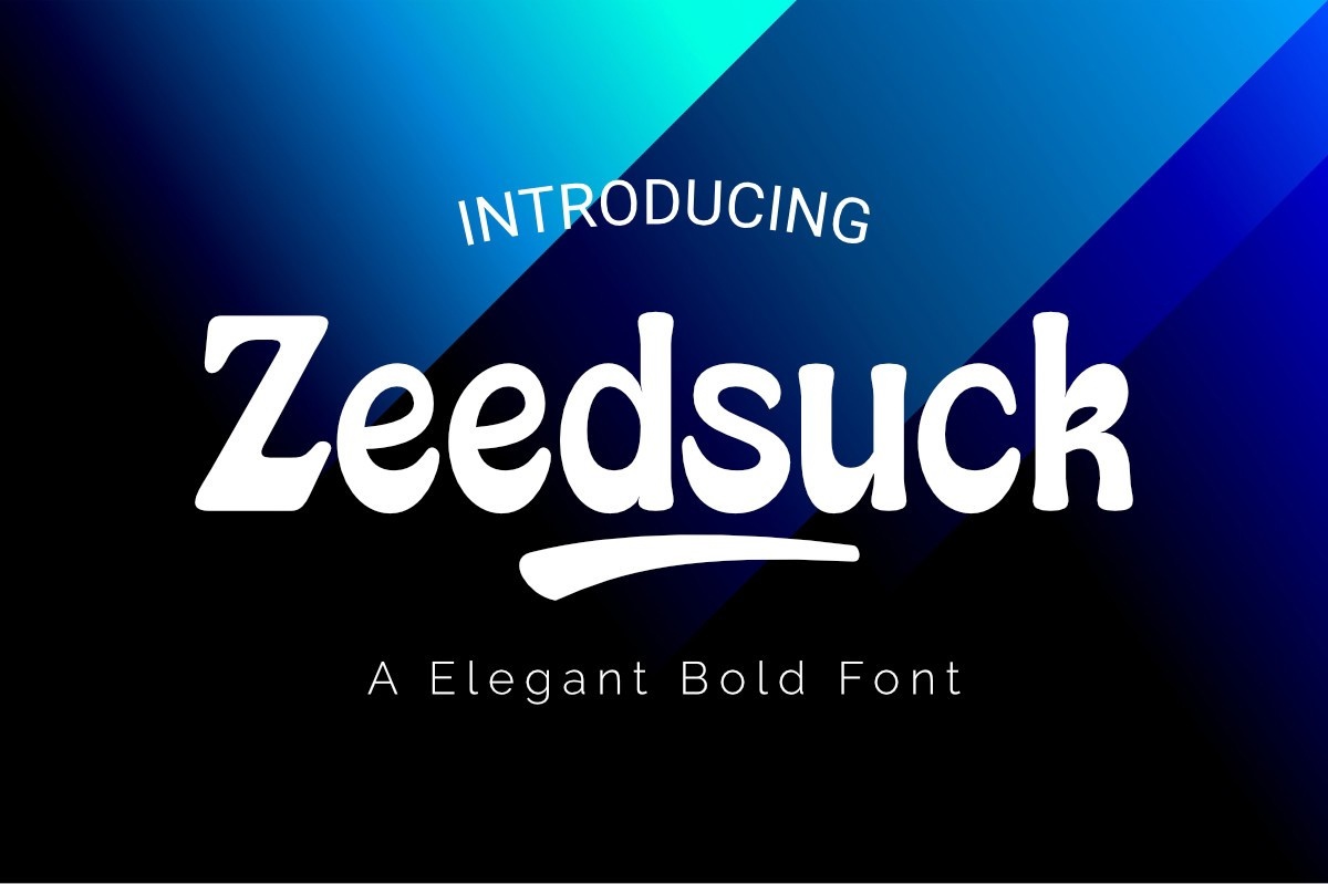 Пример шрифта Zeedsuck