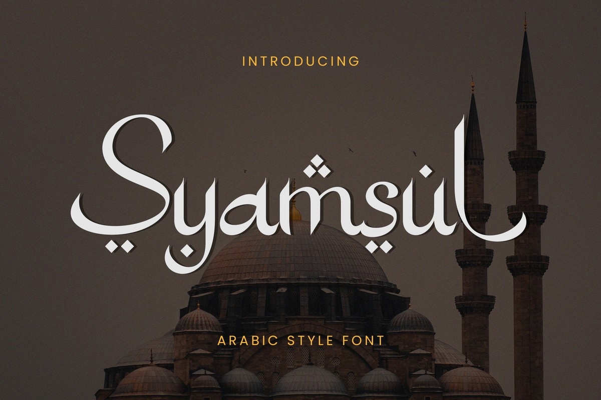 Пример шрифта Syamsul