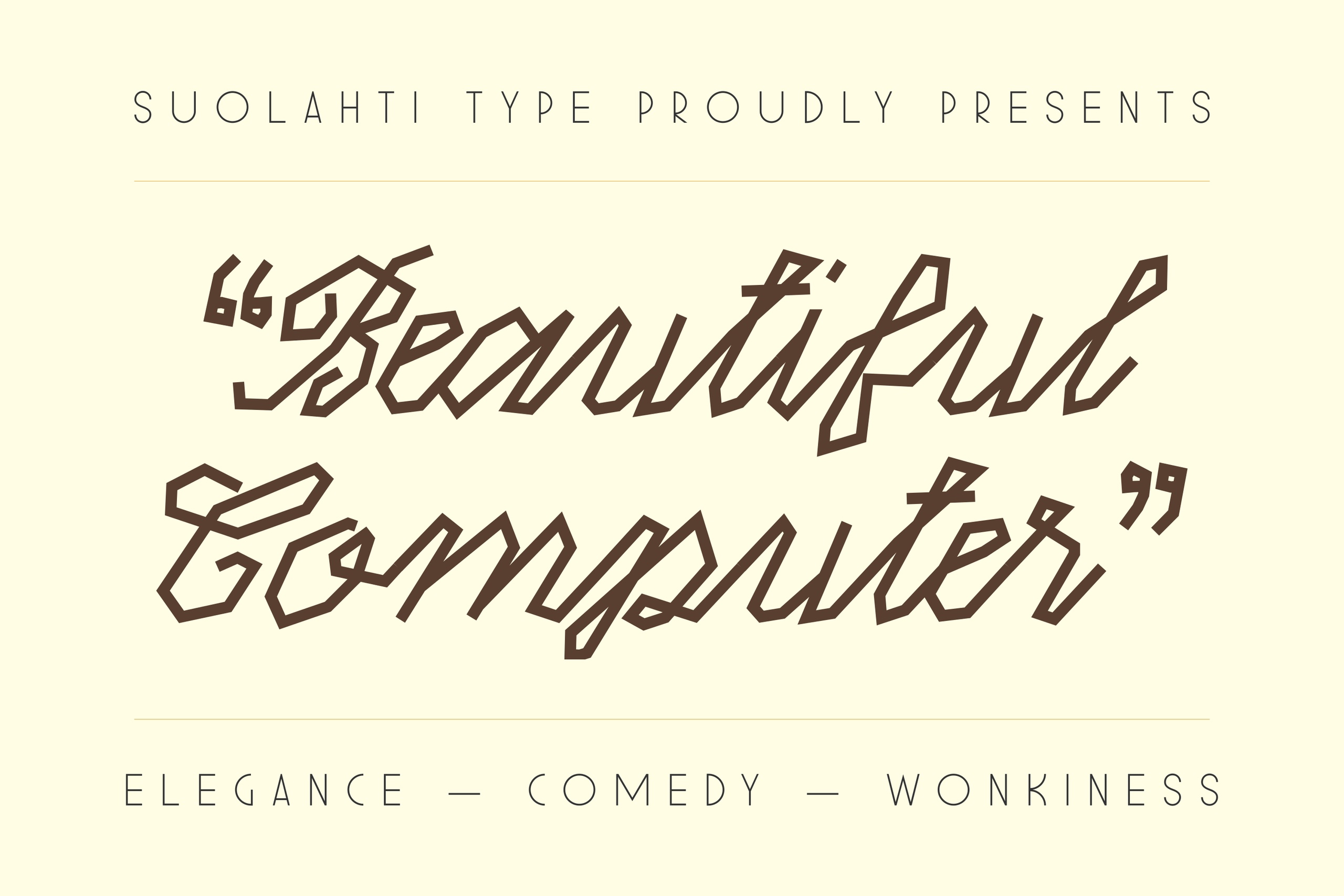 Пример шрифта ST Beautiful Computer Bold