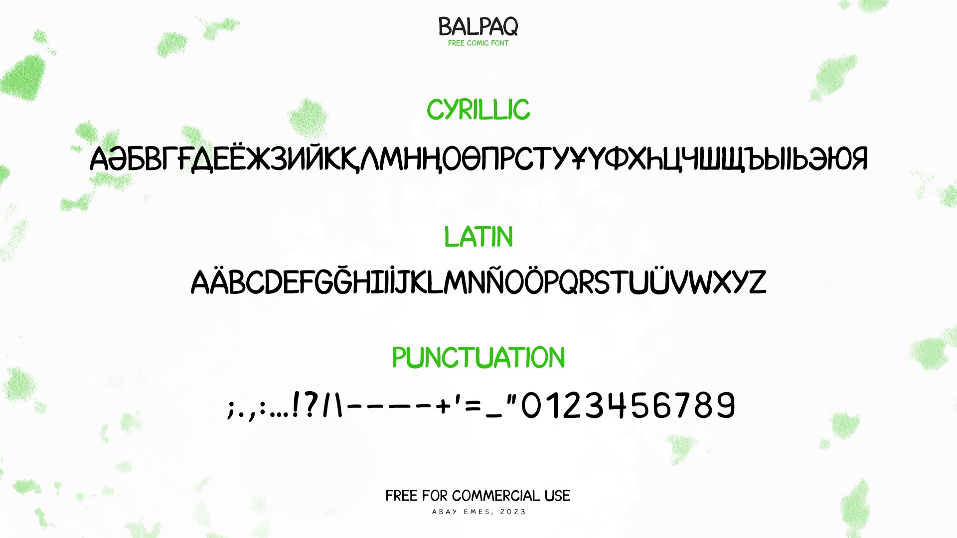 Пример шрифта Balpaq Regular