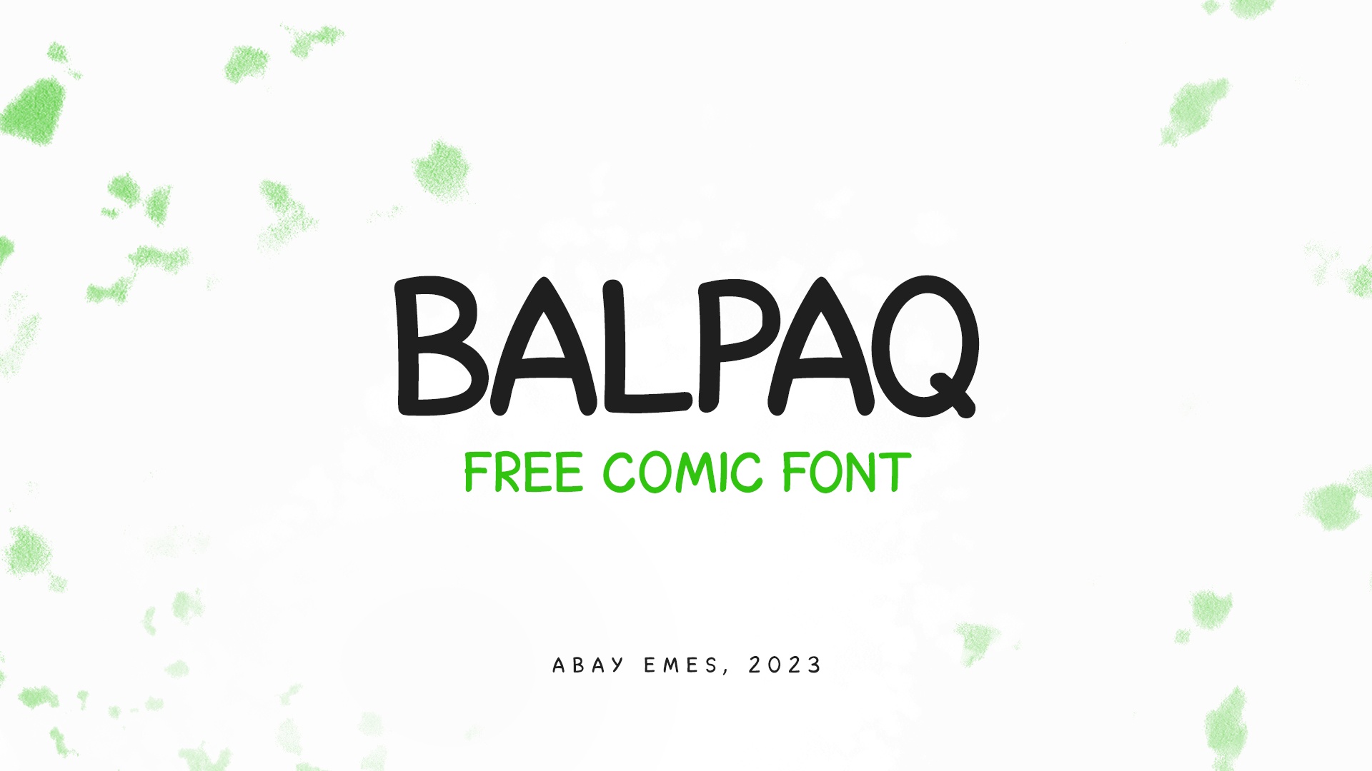 Пример шрифта Balpaq