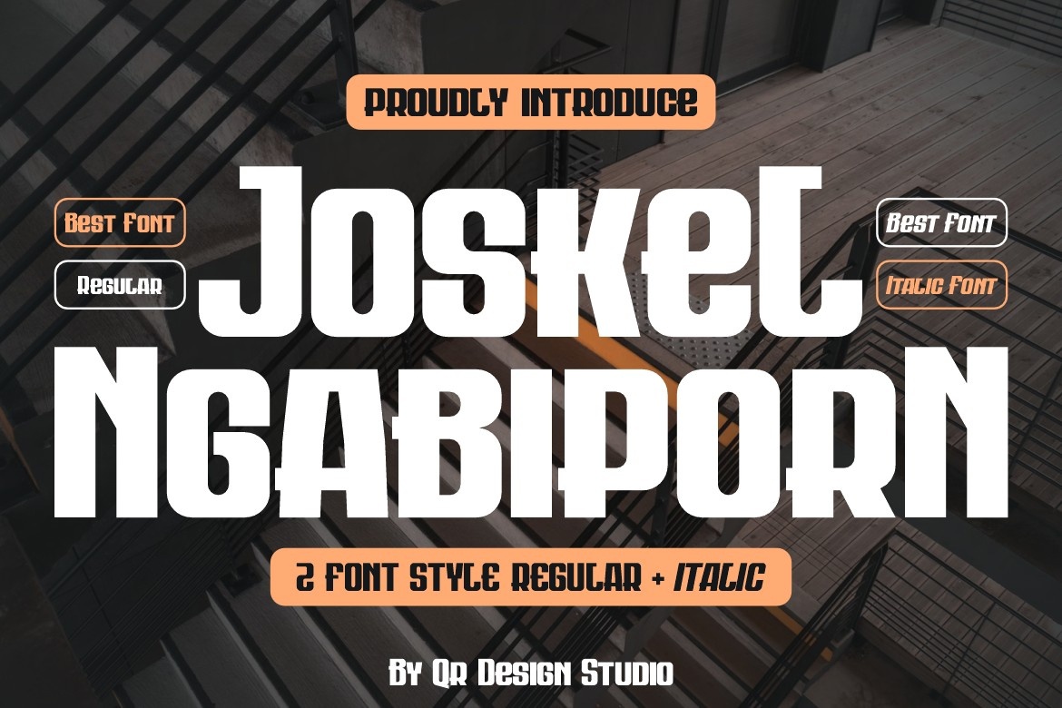 Пример шрифта Joskel Ngabiporn Regular