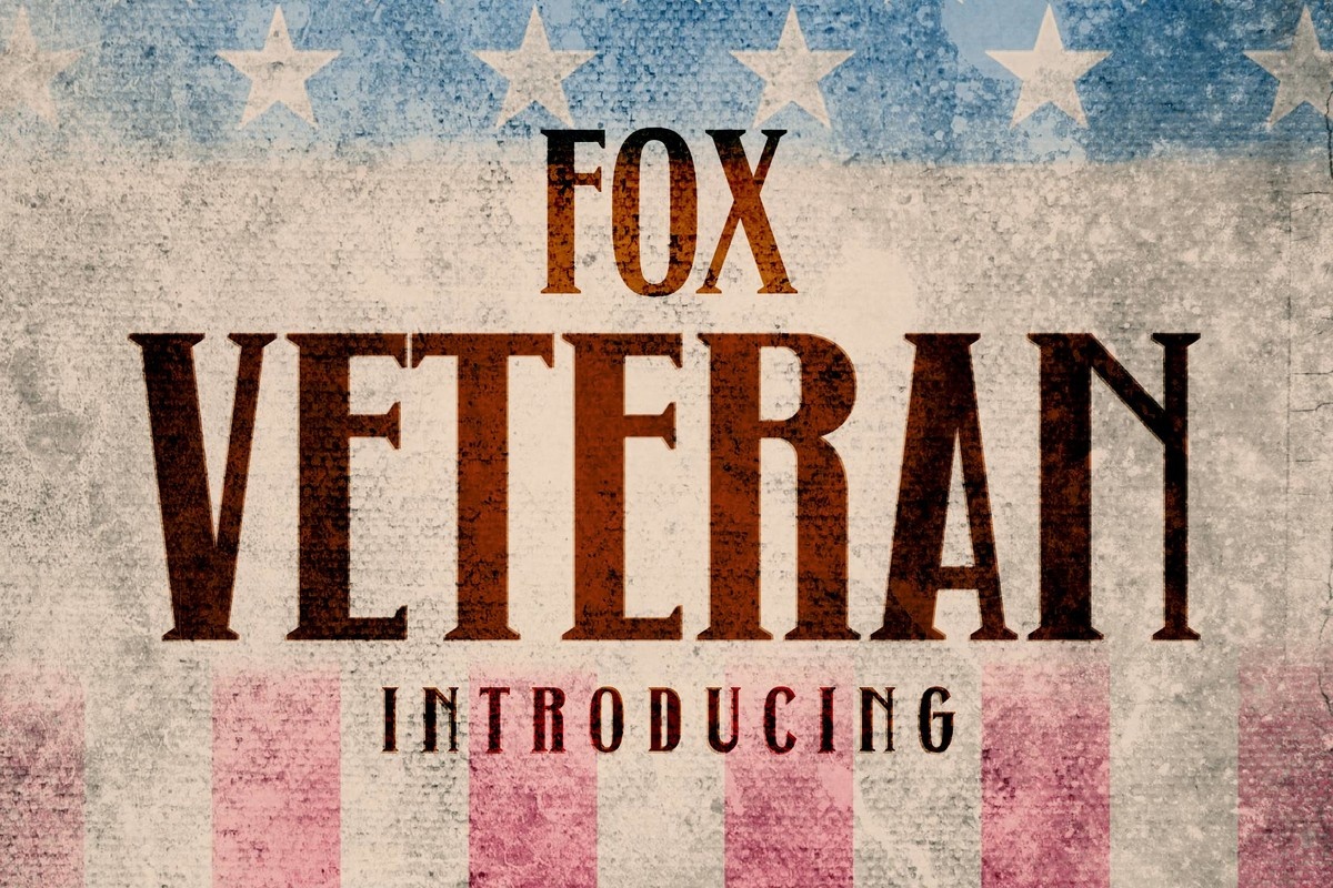 Пример шрифта Fox Veteran Regular