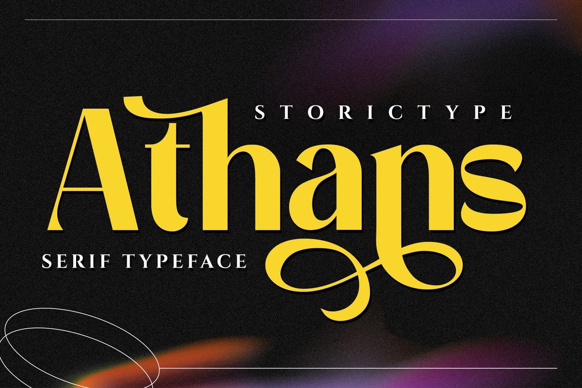 Пример шрифта Athans
