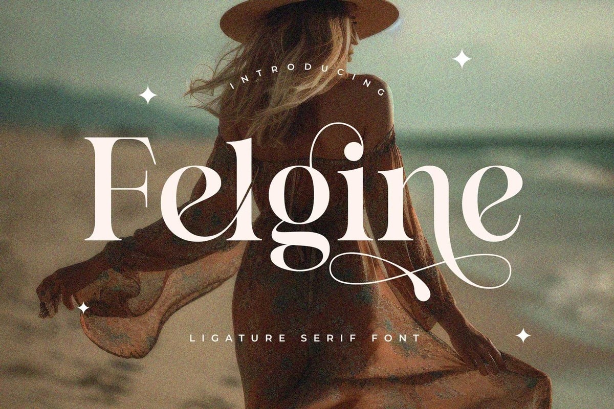 Пример шрифта Felgine
