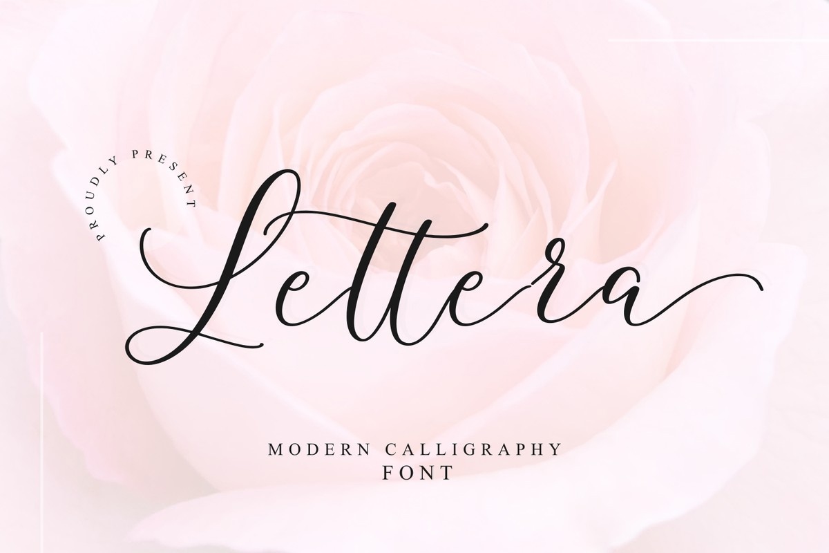 Пример шрифта Lettera Regular