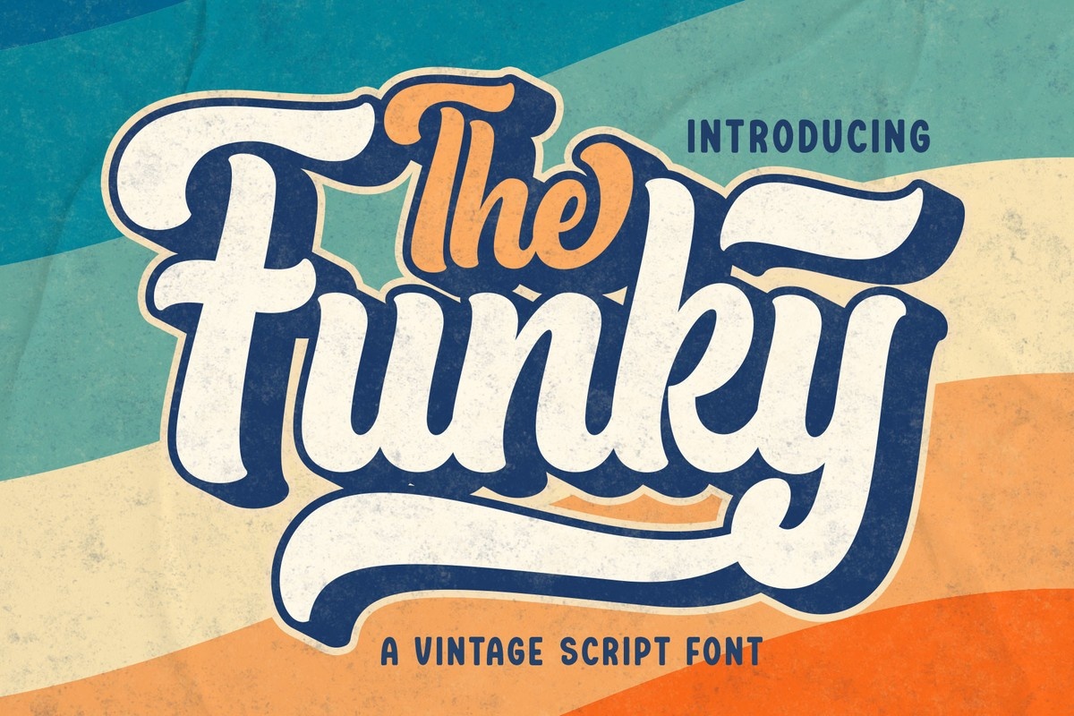 Пример шрифта The Funky Regular