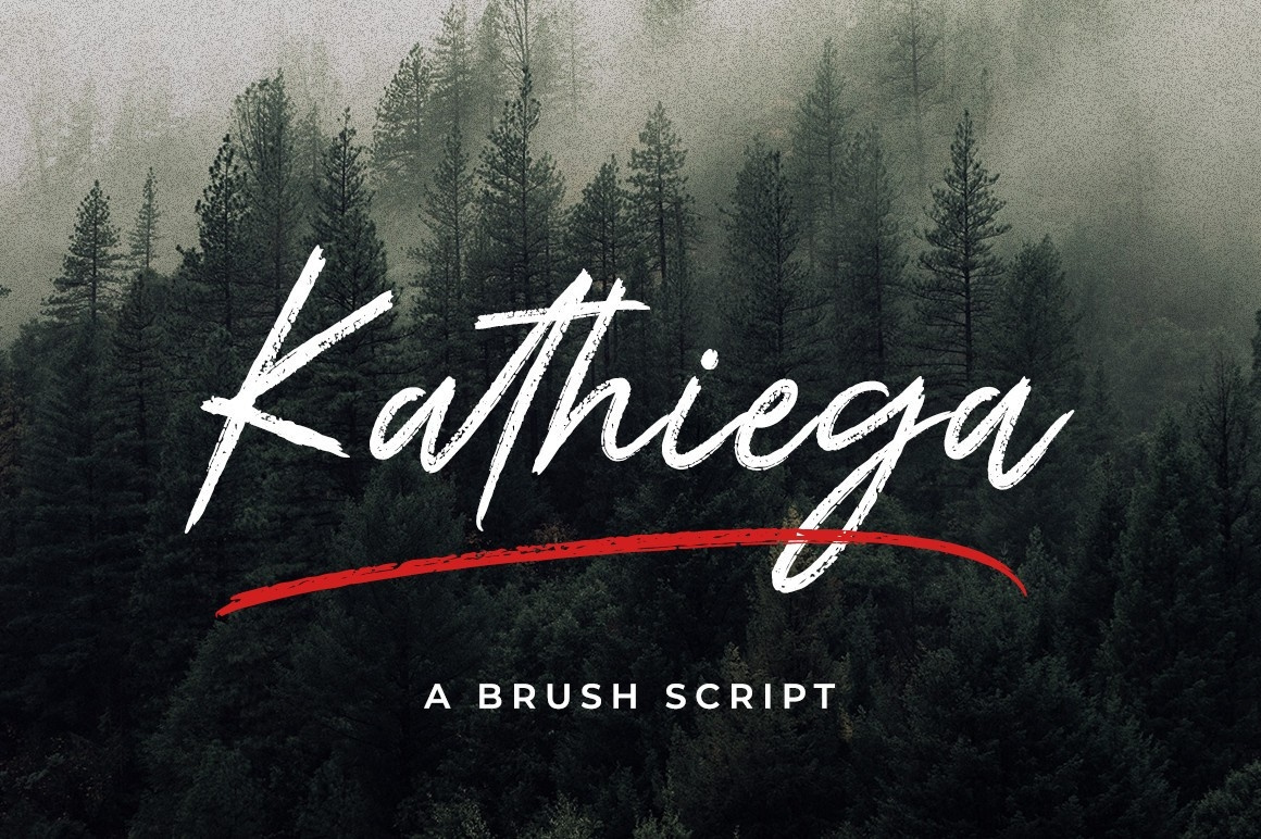 Пример шрифта Kathiega Regular