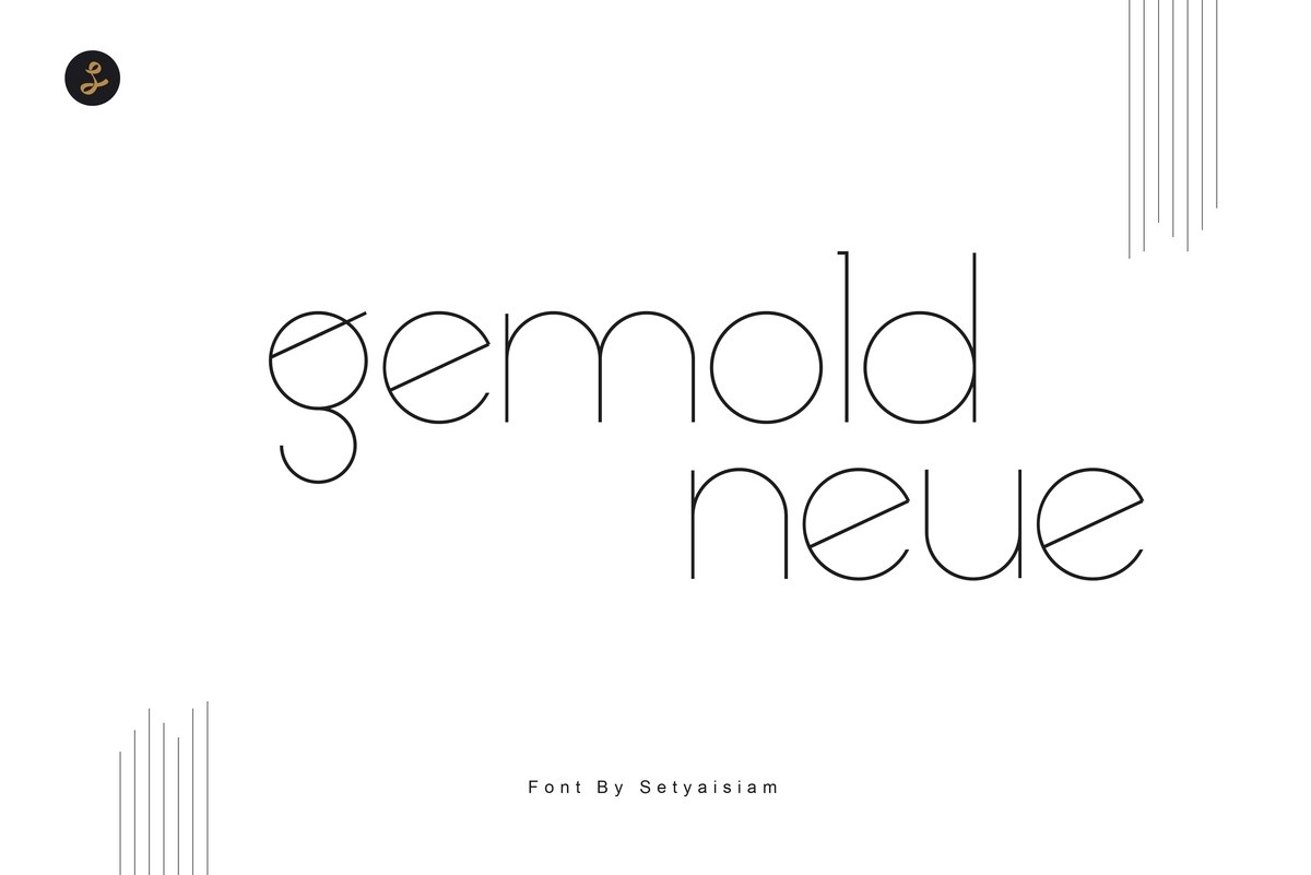 Пример шрифта Gemold Neue