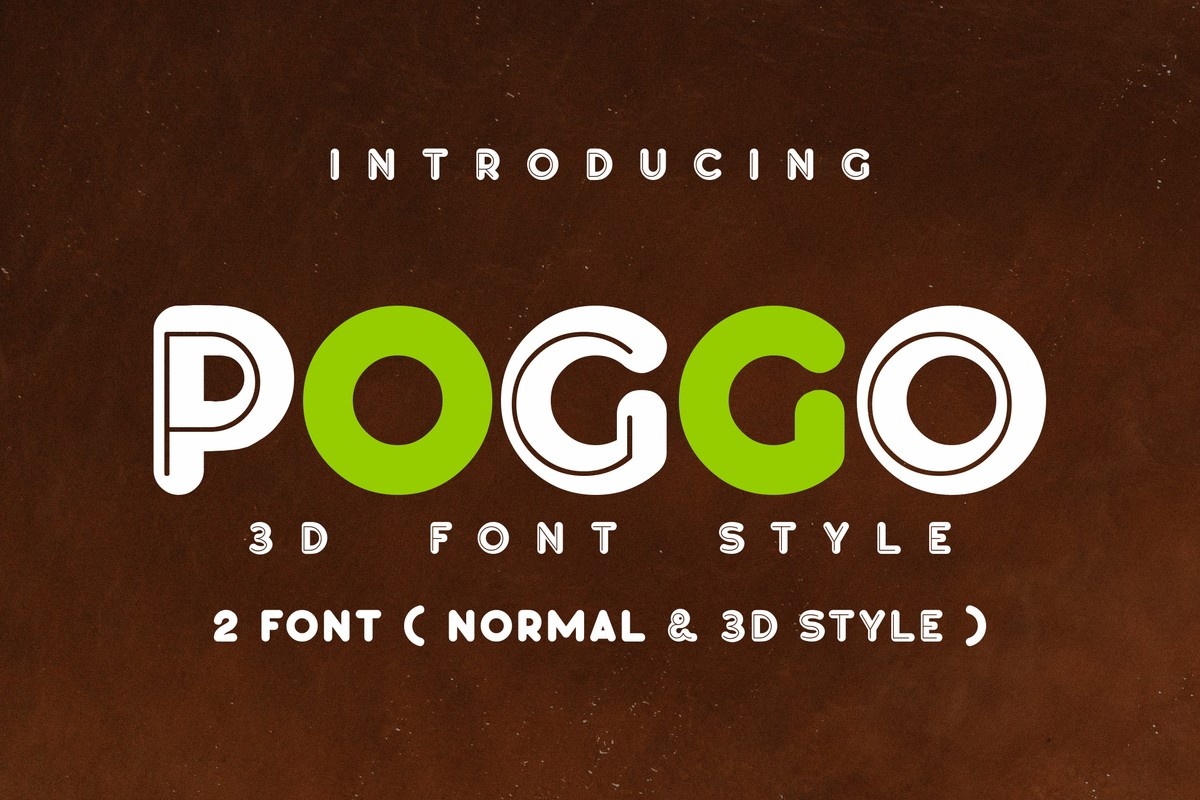 Пример шрифта Poggo