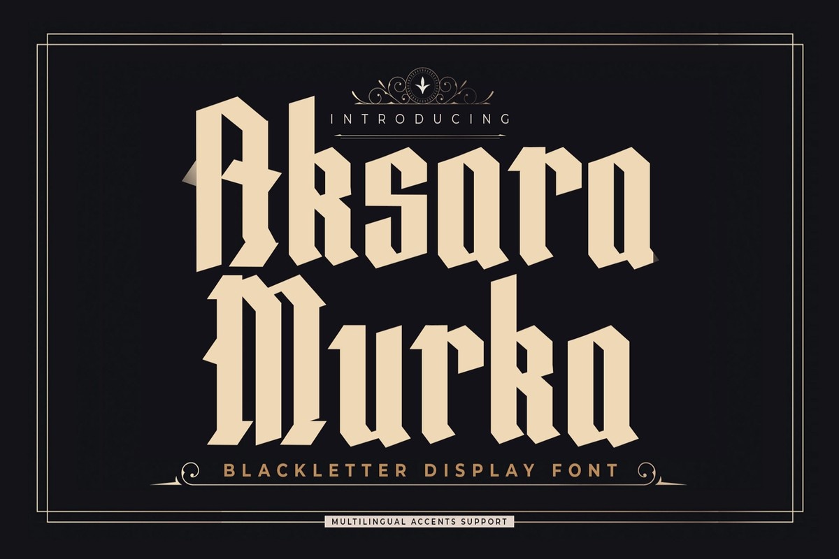 Пример шрифта Aksara Murka