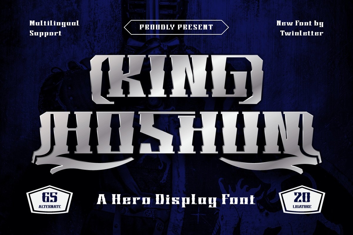 Пример шрифта King Hoshun