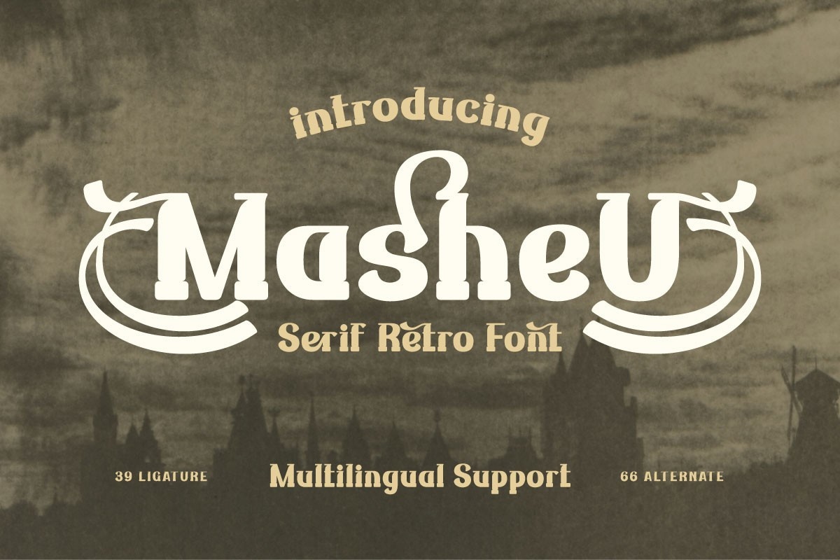 Пример шрифта Masheu Regular