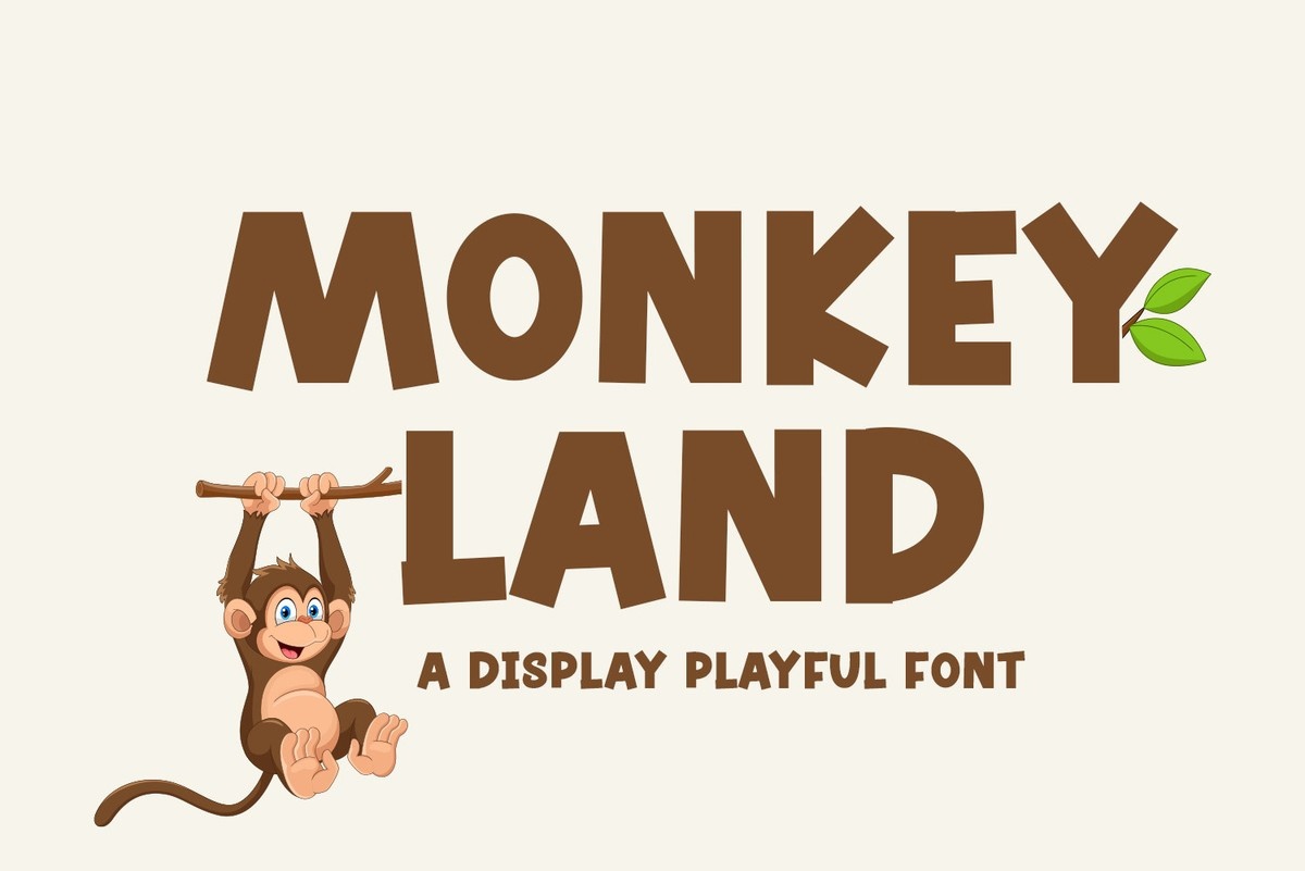 Пример шрифта Monkey Land