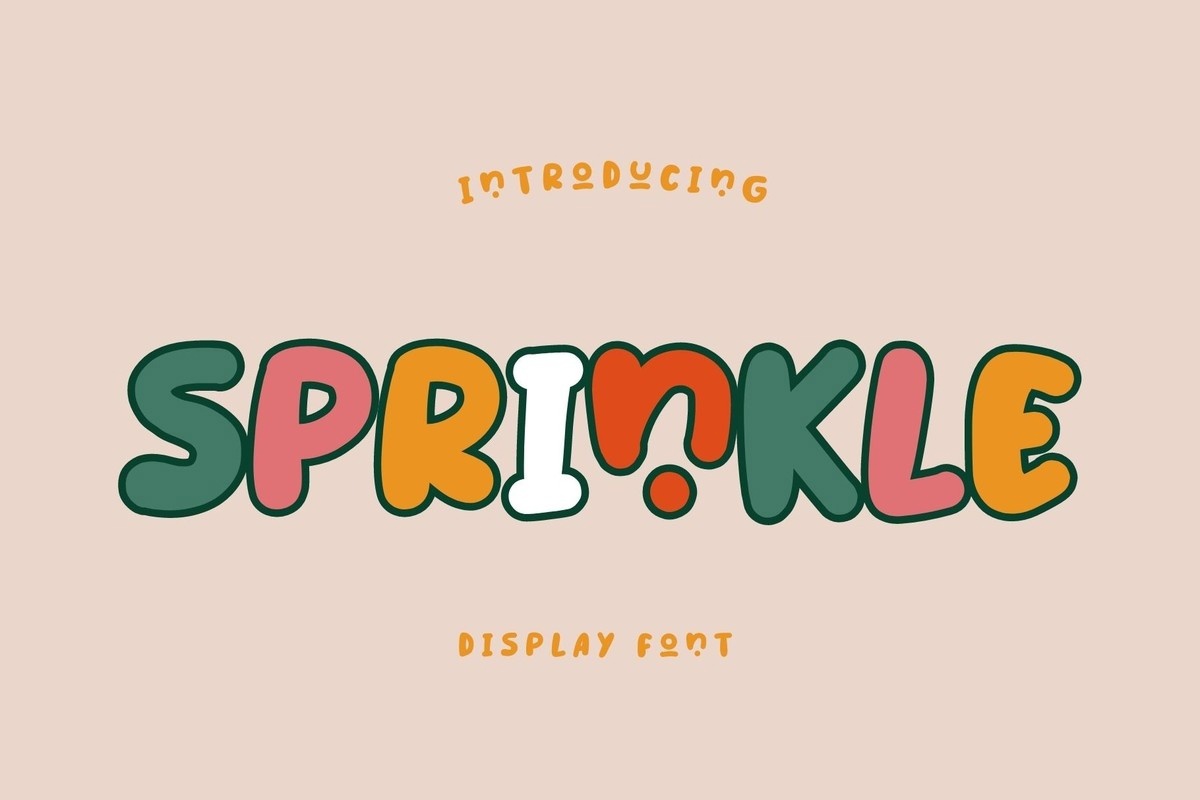 Пример шрифта Sprinkle