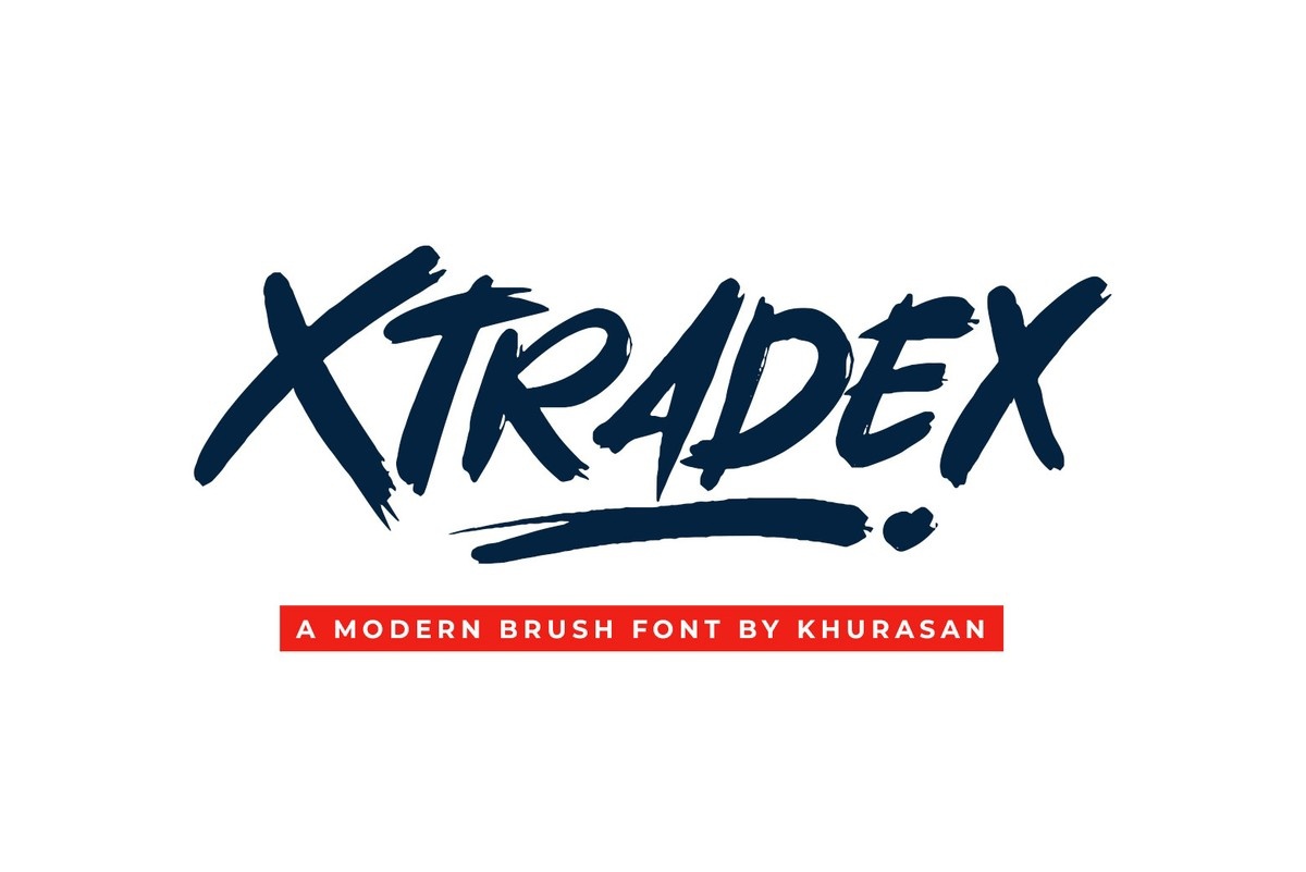 Пример шрифта Xtradex Regular