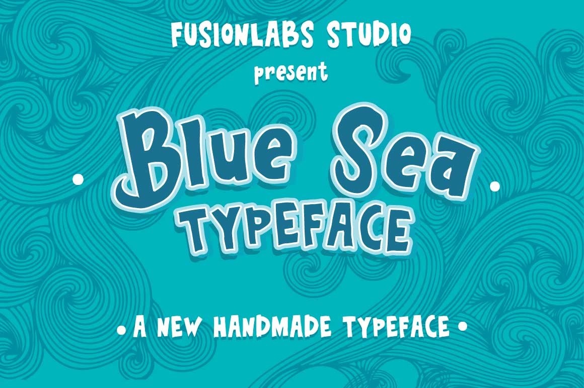 Пример шрифта Blue Sea Typeface