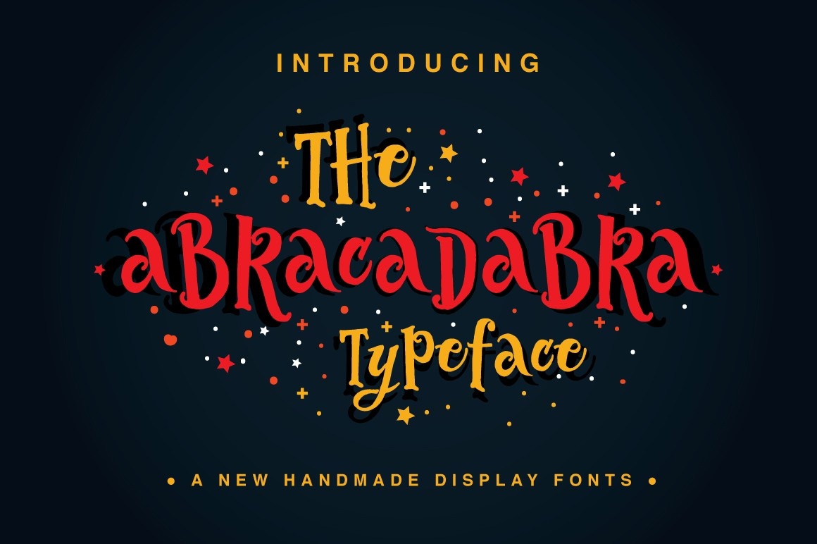 Пример шрифта Abracadabra Typeface