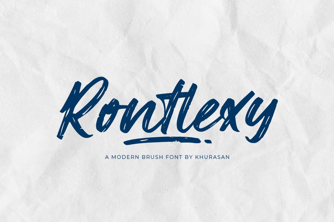 Пример шрифта Rontlexy