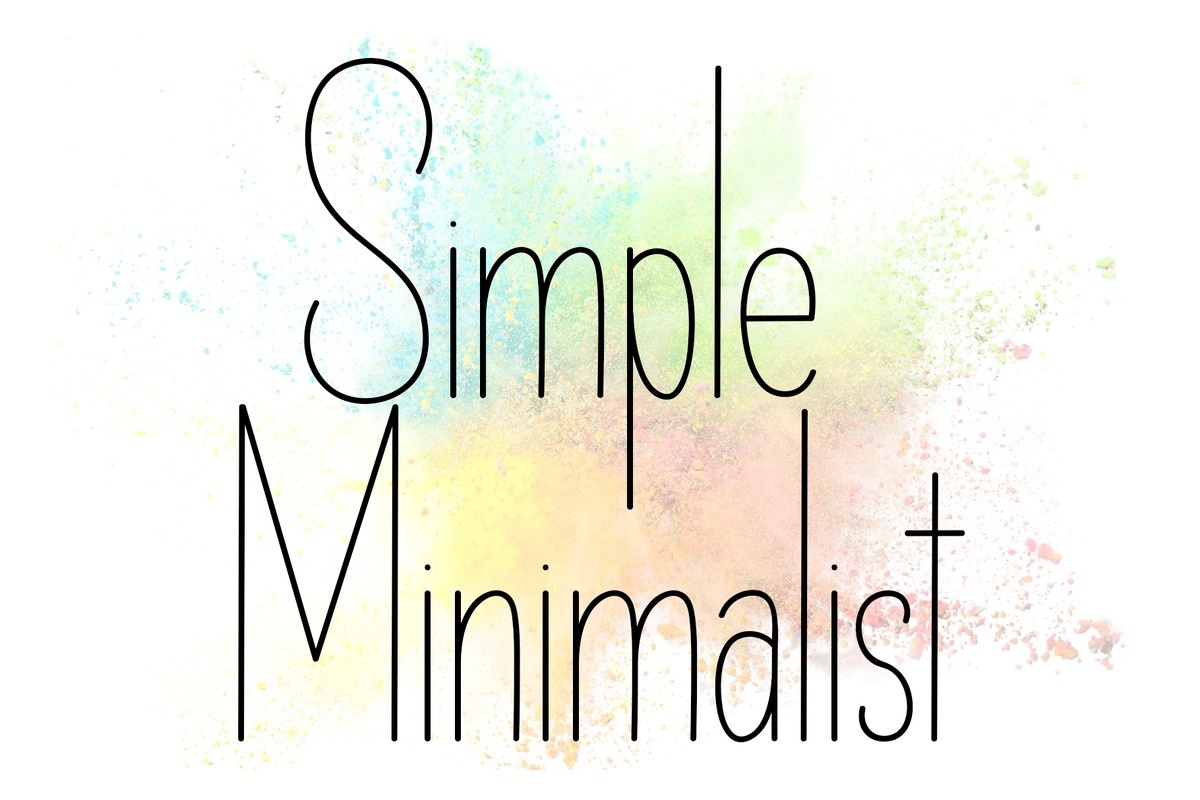 Пример шрифта Simple Minimalist Regular