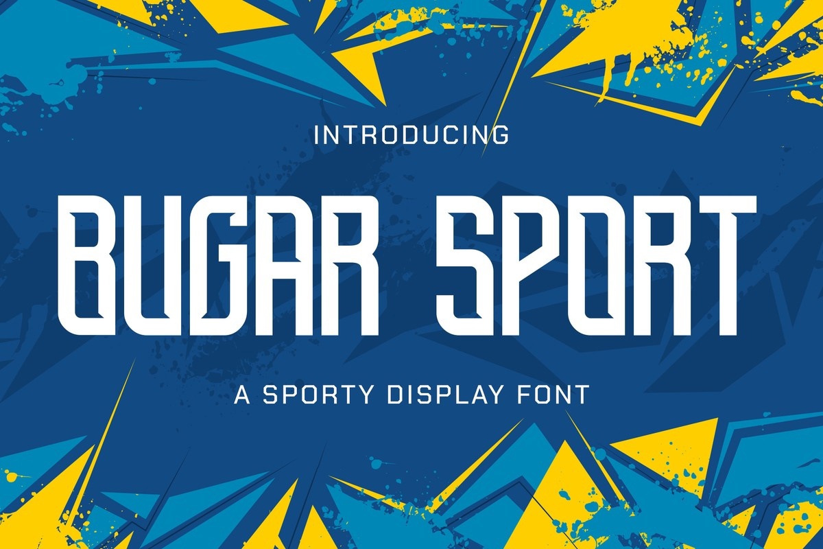 Пример шрифта Bugar Sport Regular