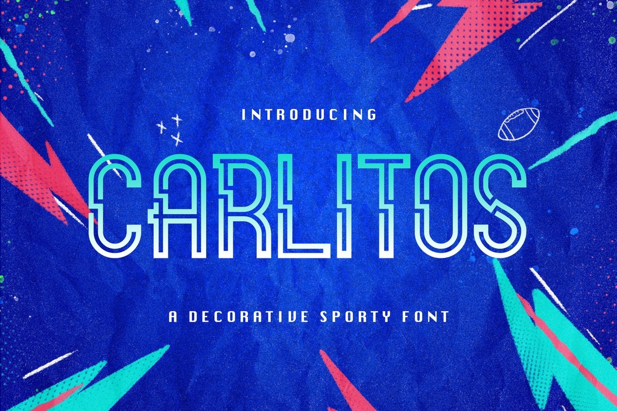 Пример шрифта Carlitos