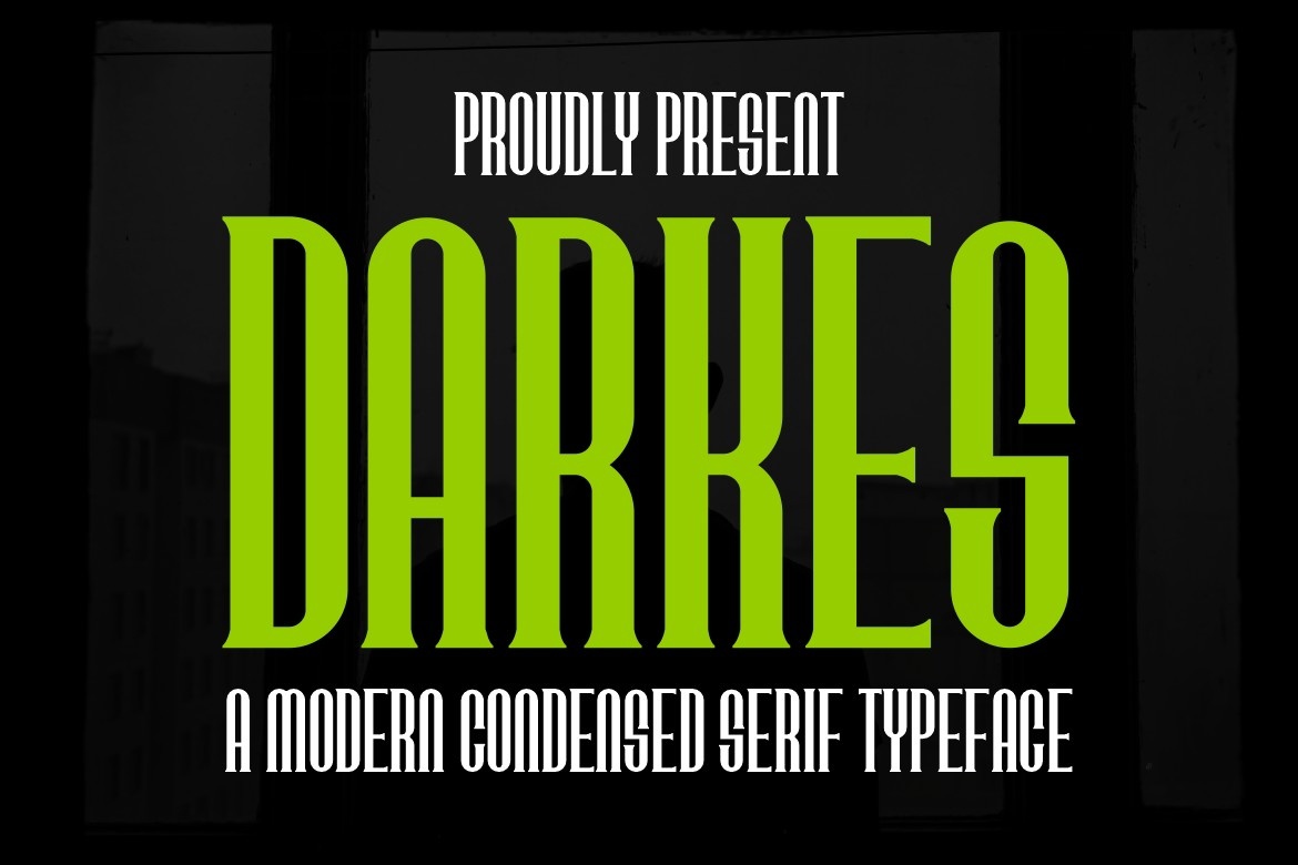 Пример шрифта Darkes