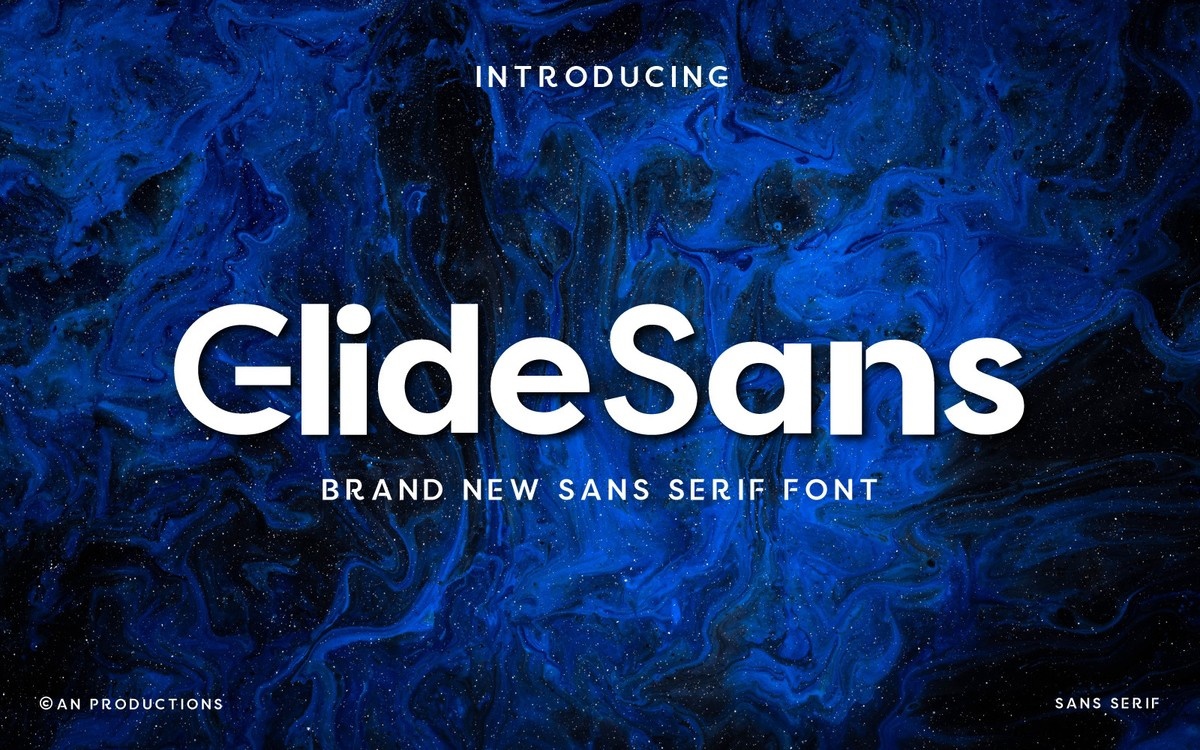 Пример шрифта Glide Sans
