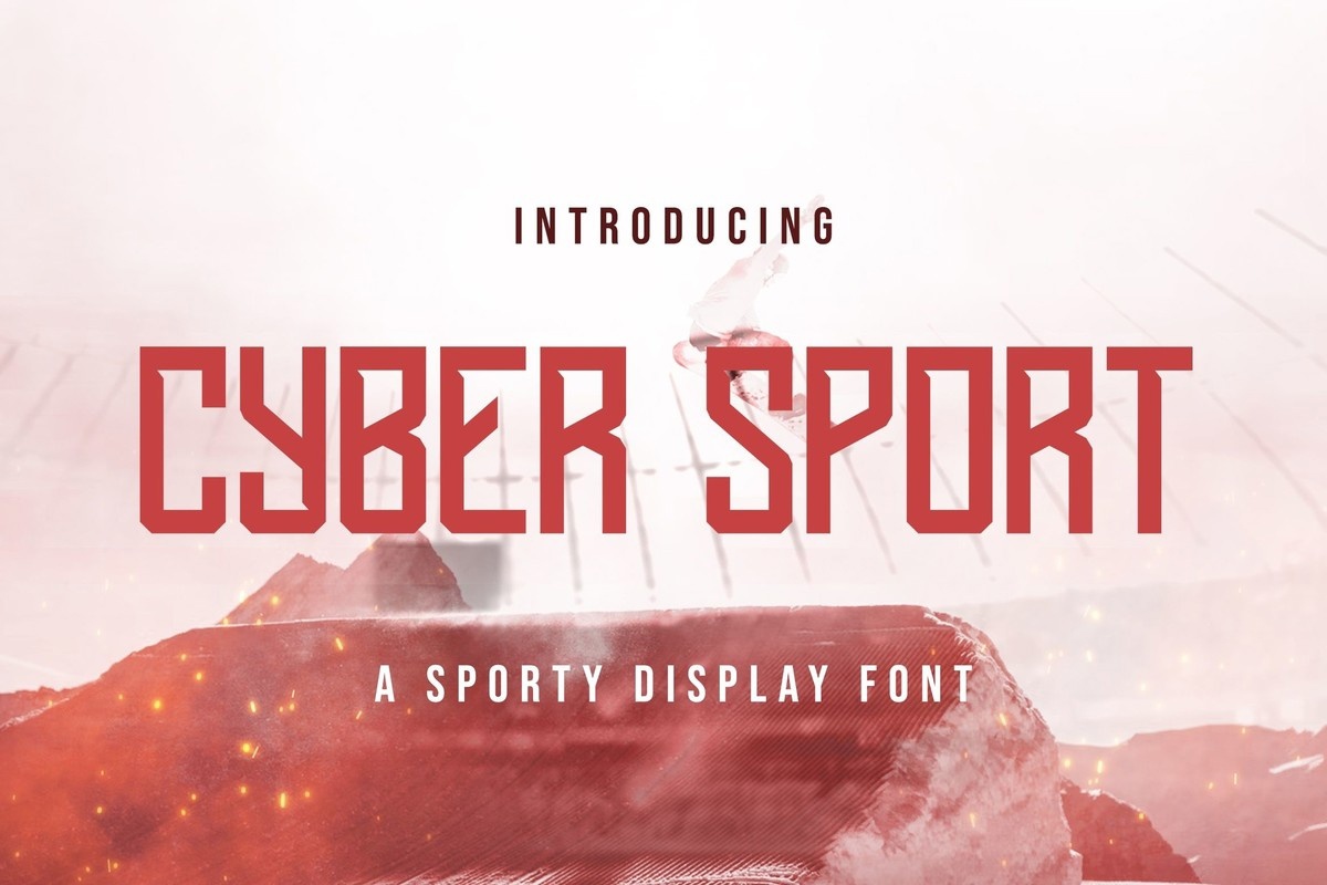 Пример шрифта Cyber Sport