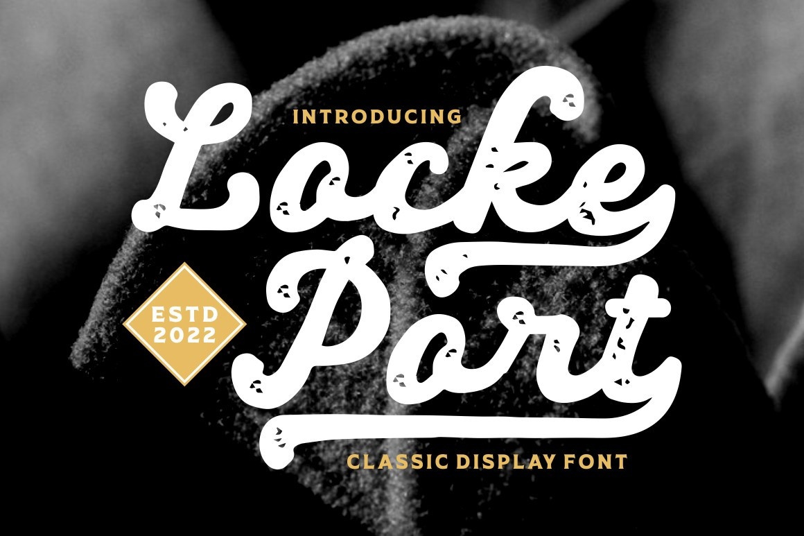 Пример шрифта Locke Port Texture