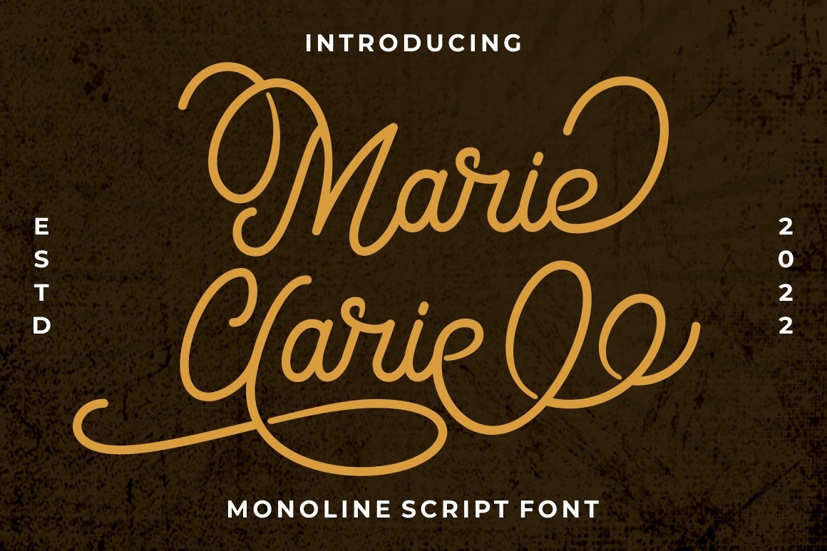 Пример шрифта Marie Clarie Regular